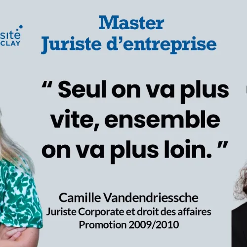 Entretien avec Camille Vandendriessche - Master Juriste d'entreprise