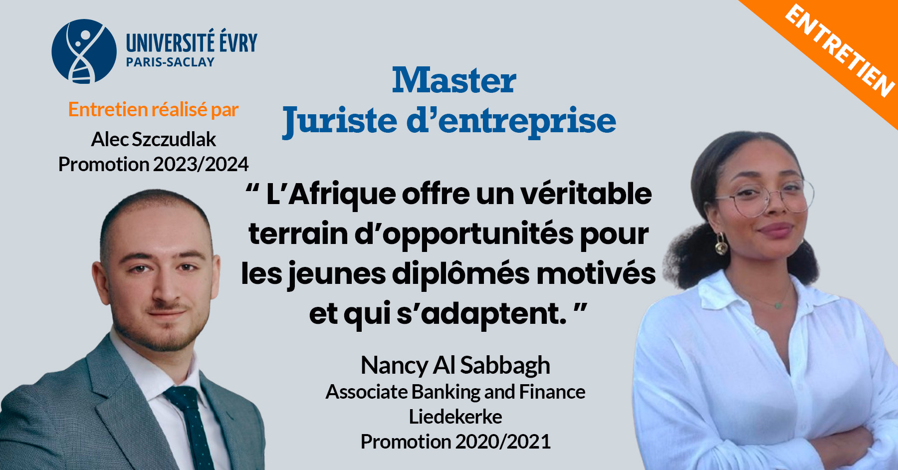 Rencontre alumni avec Madame Nancy Al Sabbagh, Associate Banking and Finance chez Liedekerke. - Master Juriste d'entreprise