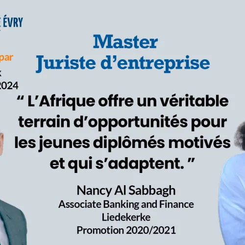 Rencontre alumni avec Madame Nancy Al Sabbagh, Associate Banking and Finance chez Liedekerke. - Master Juriste d'entreprise